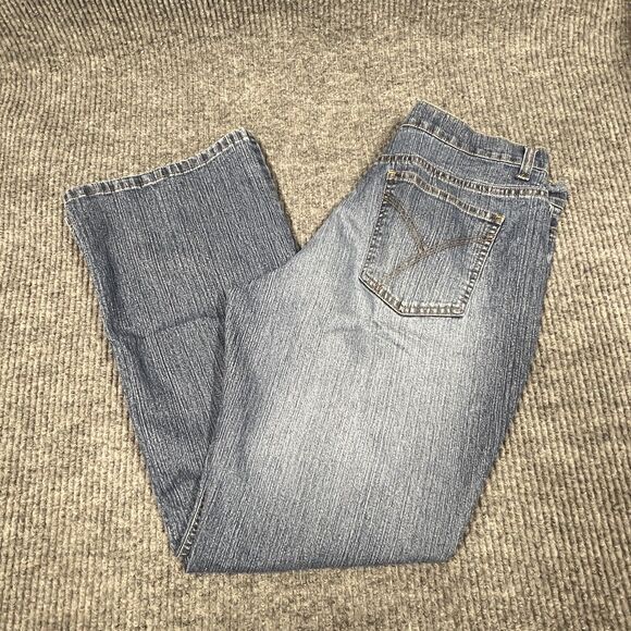 Duck Head Jeans Womens 14P Regular Fit Blue Denim High Rise Relaxed Cotton Blend - Picture 9 of 16